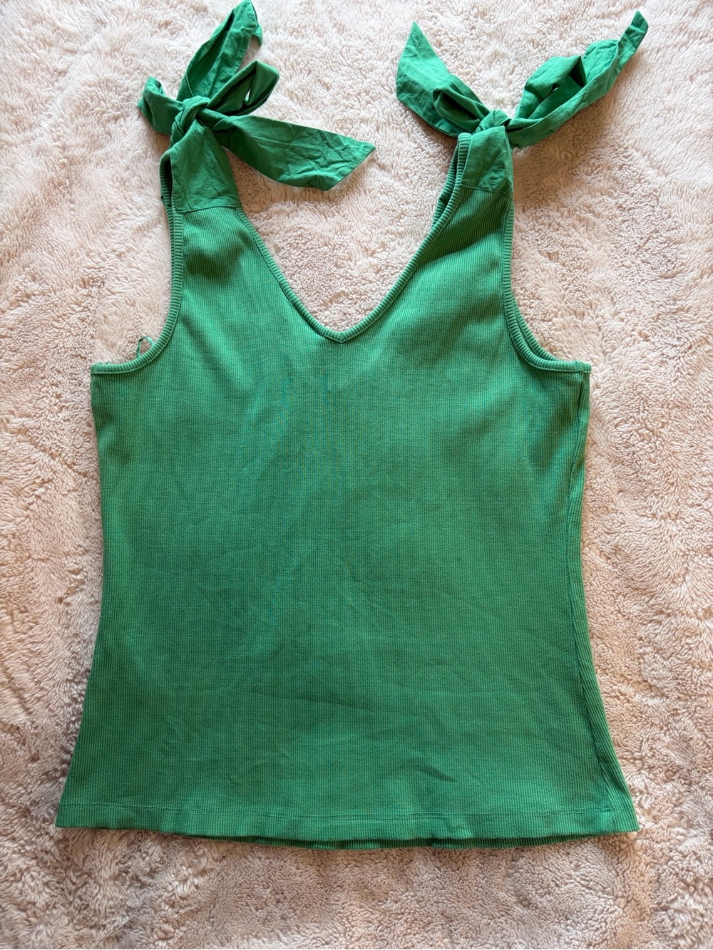 Maeve by Anthropologie tank top, green color
